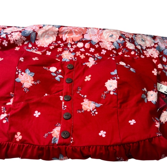 No Bounderies Red Floral Mini Dress XXXL NWT - Picture 4 of 10
